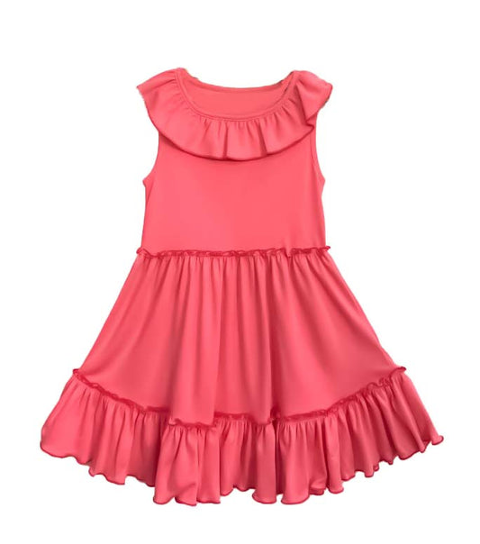 Julieta Dress – Girls Ruffle Cotton Dress